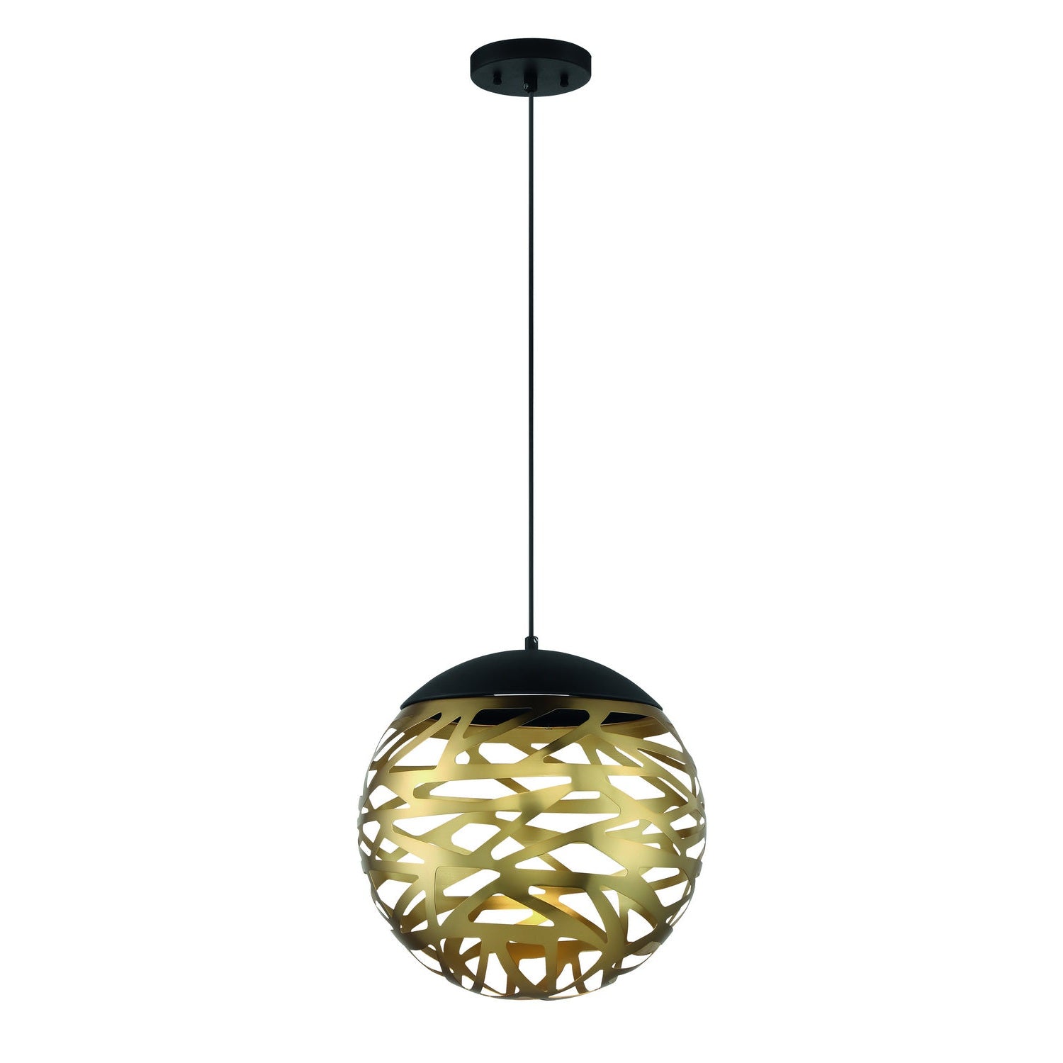 George Kovacs - P934-688-L - LED Pendant - Golden Eclipse - Coal And Honey Gold
