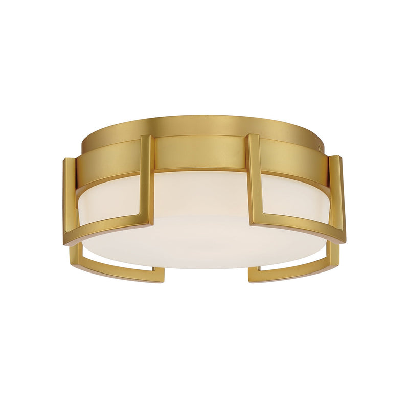 George Kovacs - P953-1-248-L - LED Flush Mount - Bezel Set - Honey Gold
