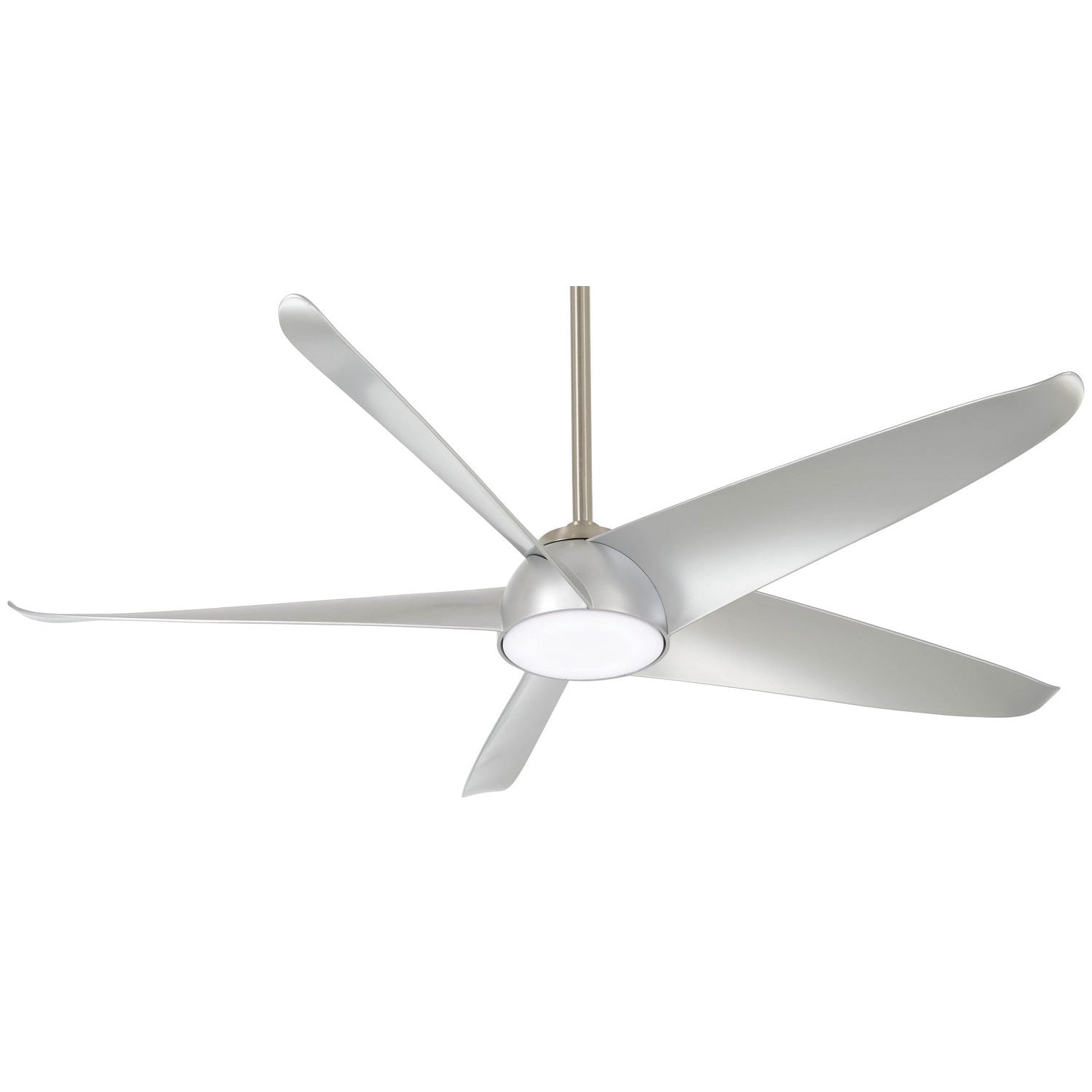 Minka Aire - F771L-BN/SL - 60"Ceiling Fan - Ellipse - Brushed Nickel With Silver Blades