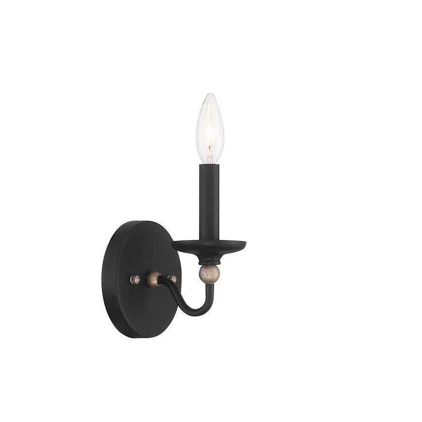 Minka-Lavery - 1041-677 - One Light Wall Sconce - Westchester County - Sand Coal With Skyline Gold Le