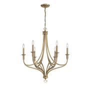 Minka-Lavery - 1096-740 - Six Light Chandelier - Covent Park - Brushed Honey Gold