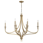 Minka-Lavery - 1097-740 - Six Light Chandelier - Covent Park - Brushed Honey Gold