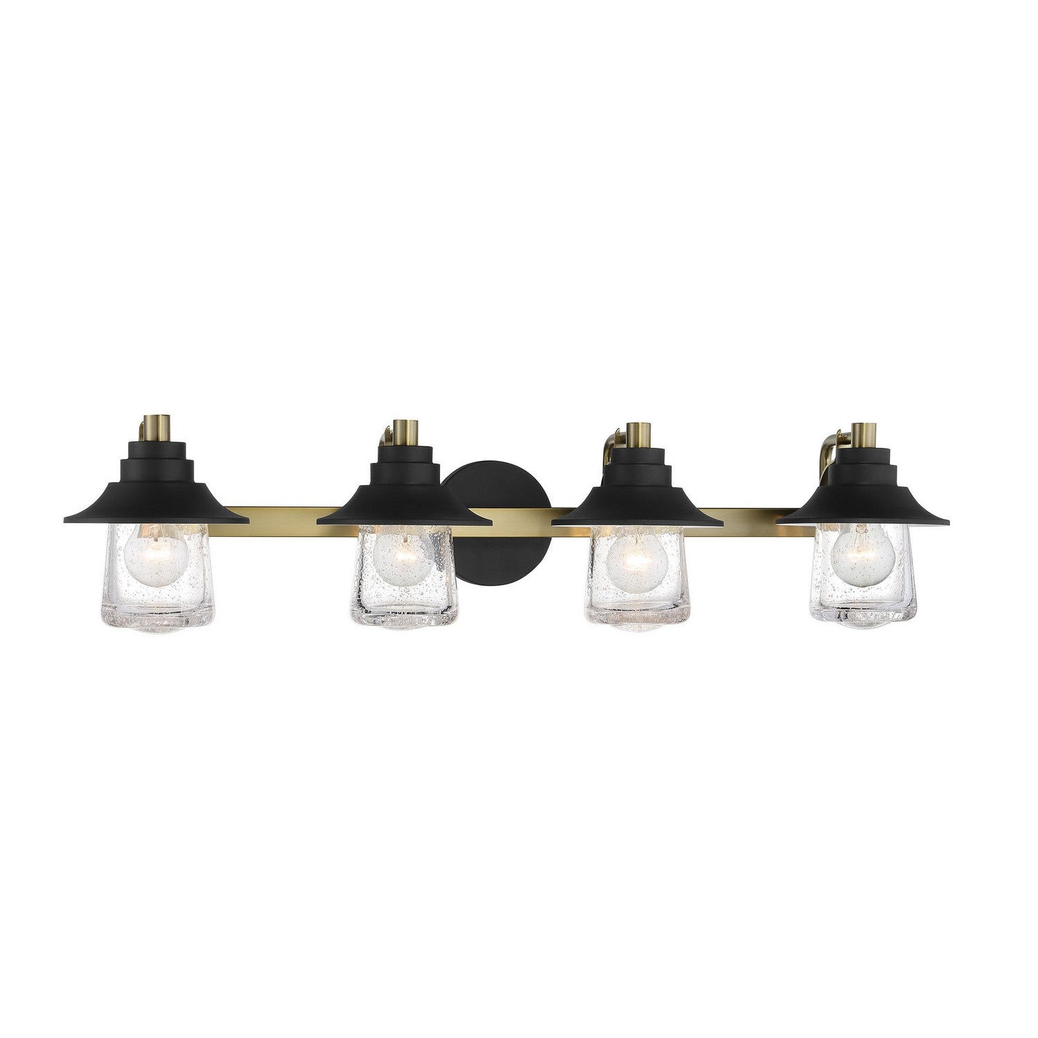 Minka-Lavery - 4894-685 - Four Light Bath - Westfield Manor - Sand Coal W/ Soft Brass
