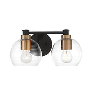 Minka-Lavery - 4912-653 - Two Light Bath - Keyport - Sand Coal W/Natural Brushed Br
