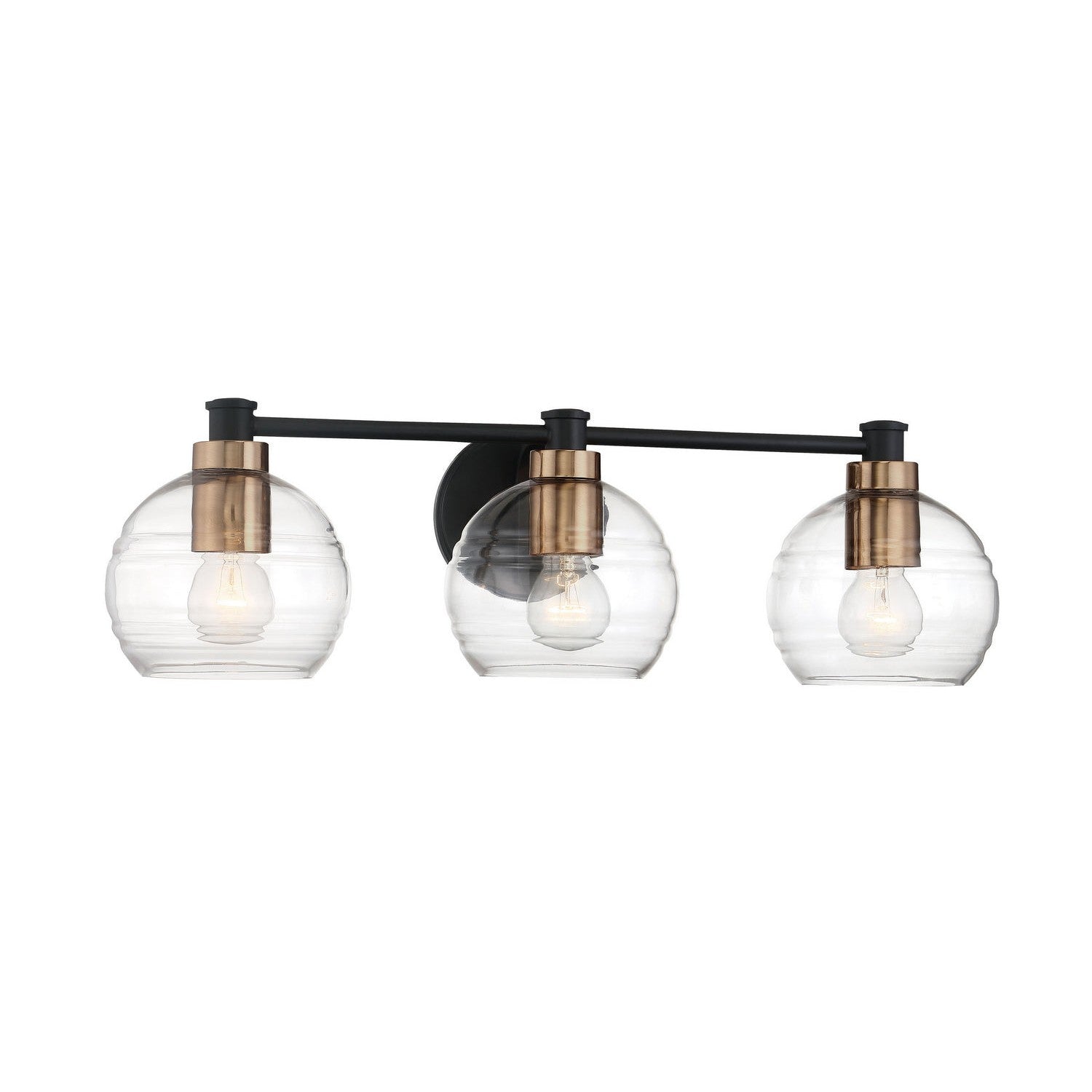 Minka-Lavery - 4913-653 - Three Light Bath - Keyport - Sand Coal W/Natural Brushed Br