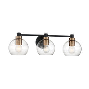 Minka-Lavery - 4913-653 - Three Light Bath - Keyport - Sand Coal W/Natural Brushed Br