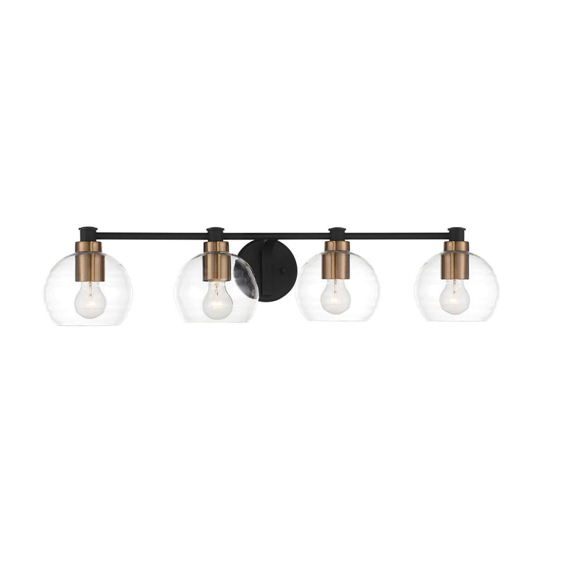 Minka-Lavery - 4914-653 - Four Light Bath - Keyport - Sand Coal W/Natural Brushed Br