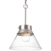 Progress Lighting - P350139-009 - One Light Semi Flush Mount - Point Dume-Tapia Tail - Brushed Nickel