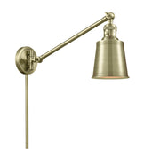 Innovations - 237-AB-M9-AB - One Light Swing Arm - Franklin Restoration - Antique Brass