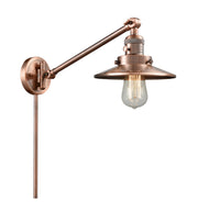 Innovations - 237-AC-M3-AC - One Light Swing Arm - Franklin Restoration - Antique Copper