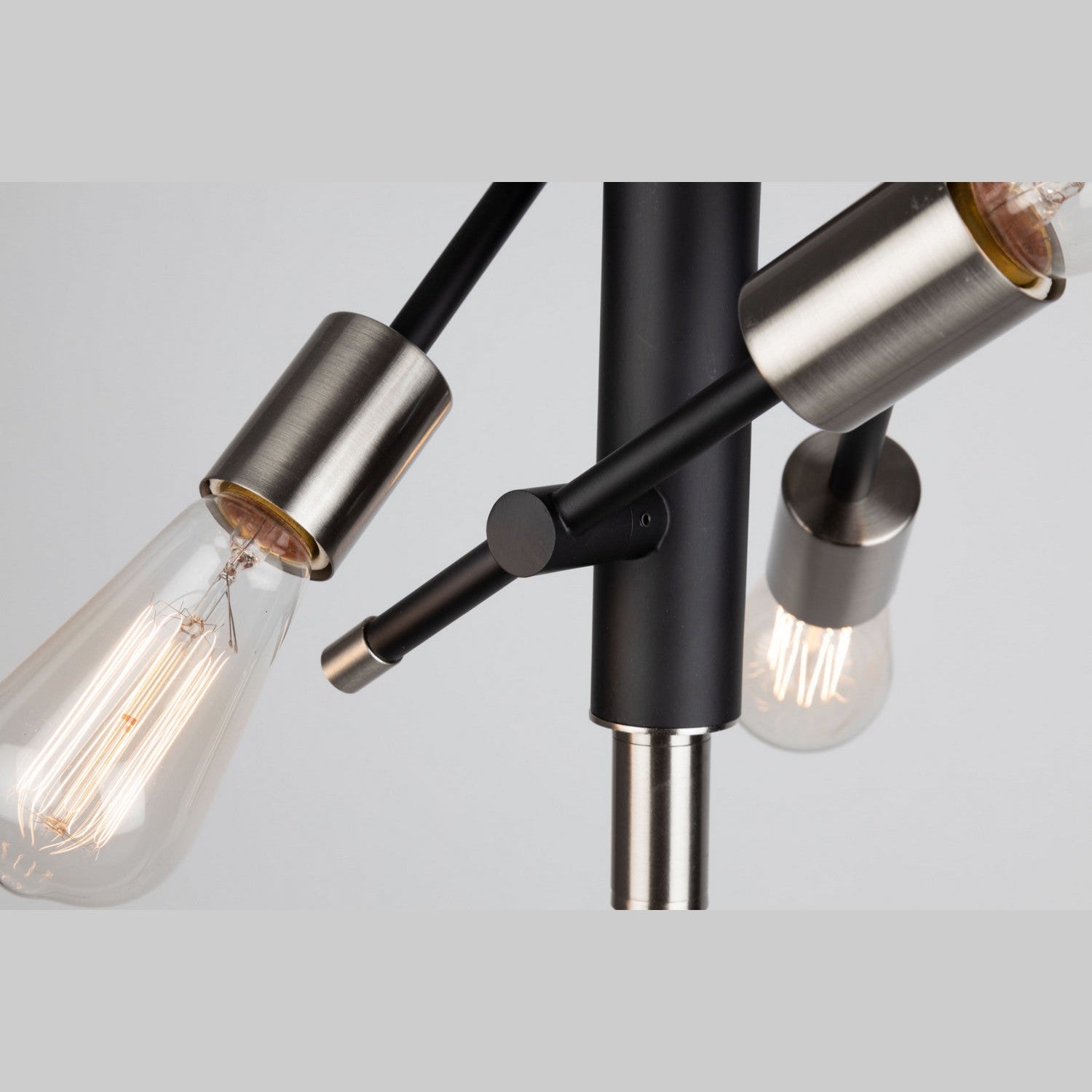 Artcraft - AC11251NB - Three Light Semi Flush Mount - Truro - Black & Brushed Nickel