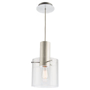 Artcraft - AC11520CL - One Light Pendant - Henley - Brushed Aluminum & Clear Glass