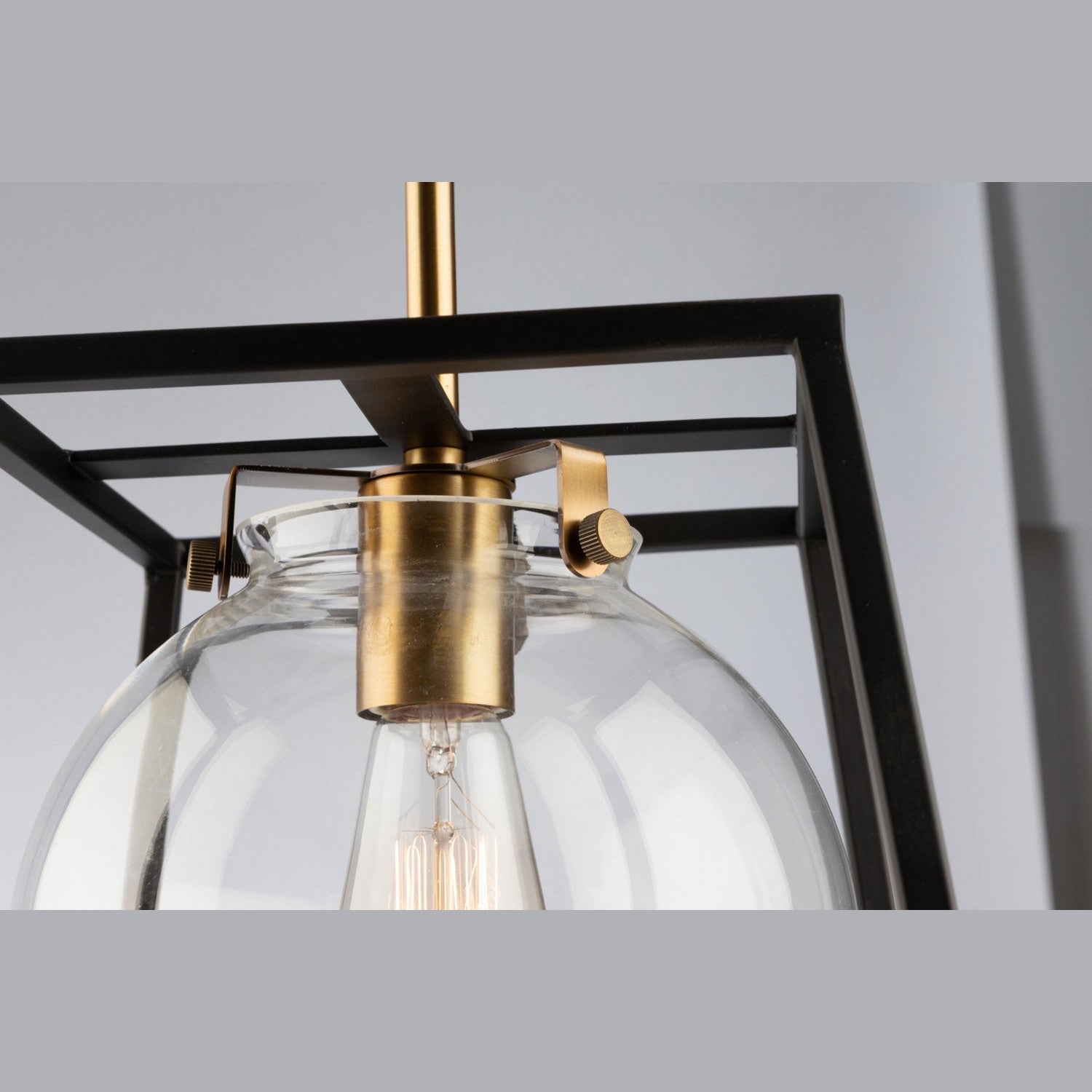 Artcraft - AC11601VB - One Light Pendant - Bridgetown - Black & Harvest Brass