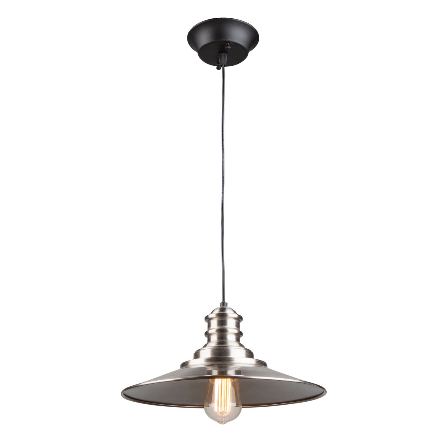 Artcraft - AC11661BN - One Light Pendant - Broxton - Brushed Nickel