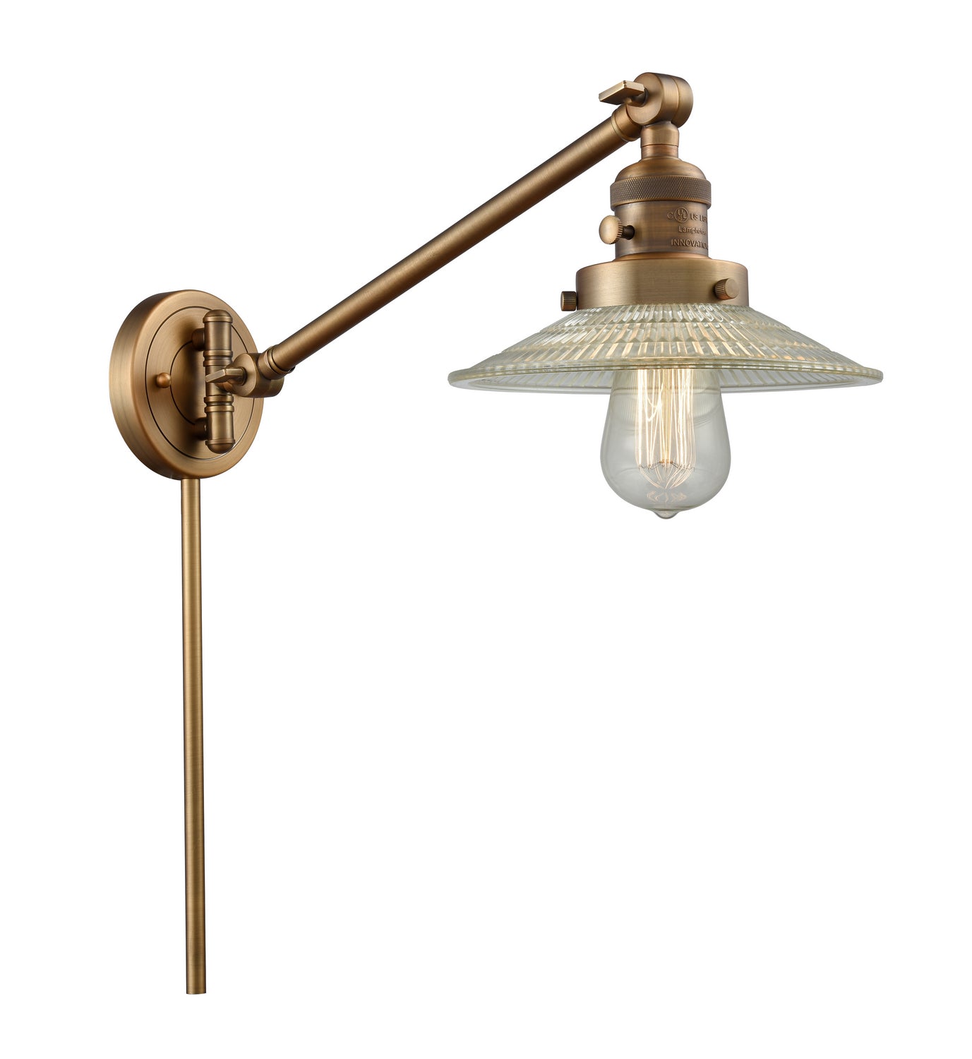 Innovations - 237-BB-G2 - One Light Swing Arm - Franklin Restoration - Brushed Brass