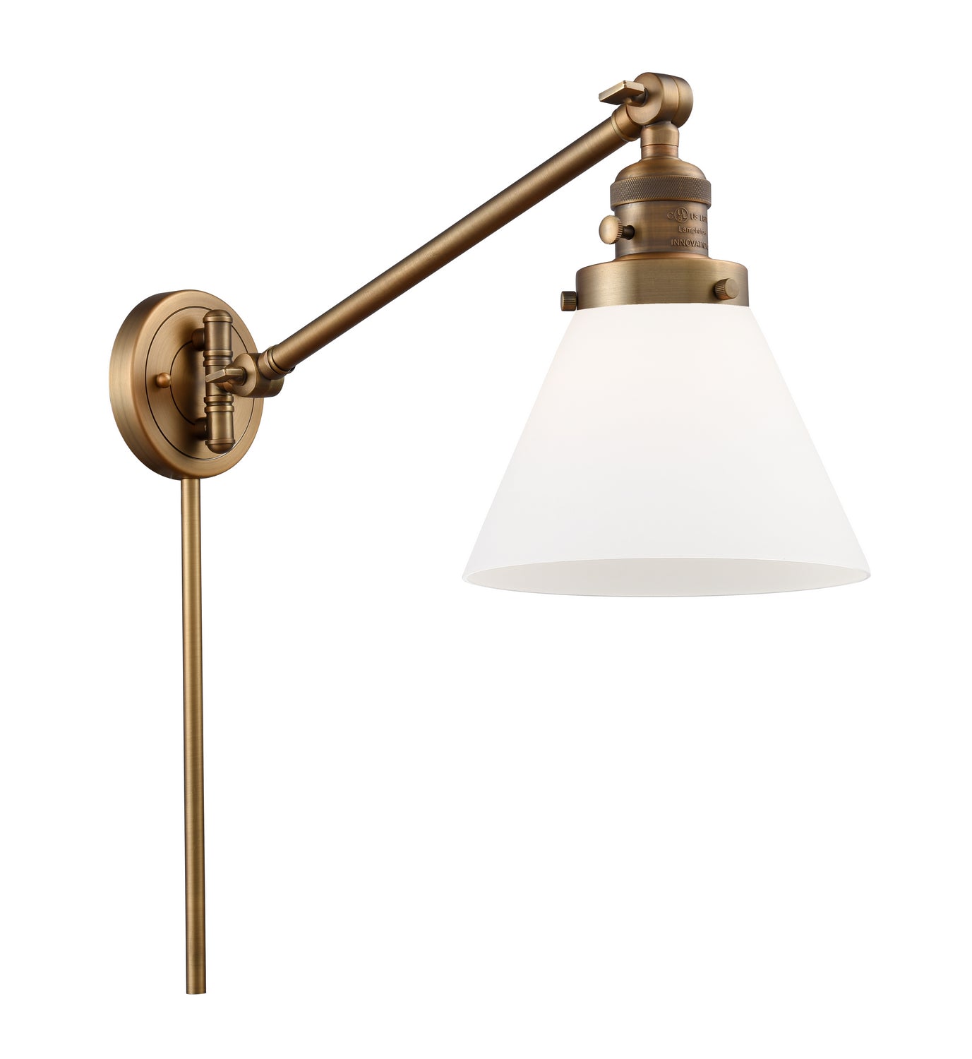 Innovations - 237-BB-G41 - One Light Swing Arm - Franklin Restoration - Brushed Brass