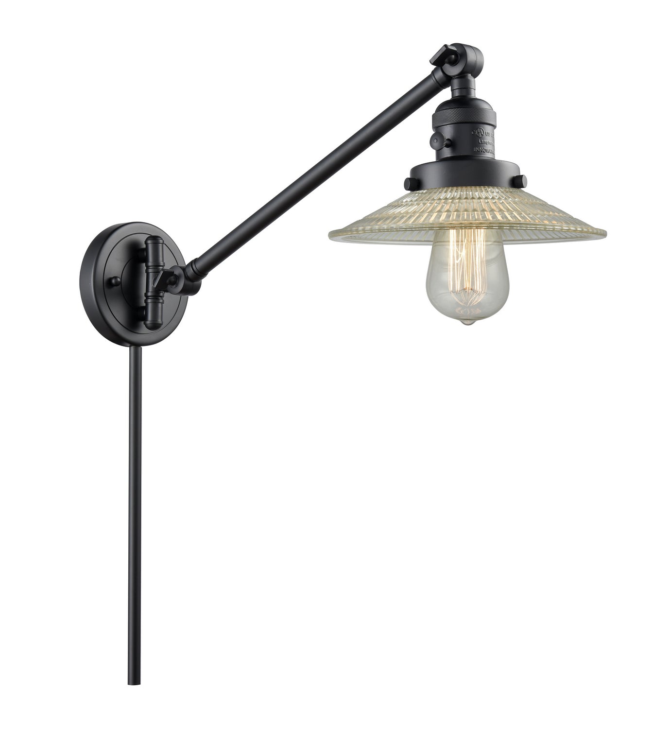Innovations - 237-BK-G2 - One Light Swing Arm - Franklin Restoration - Matte Black