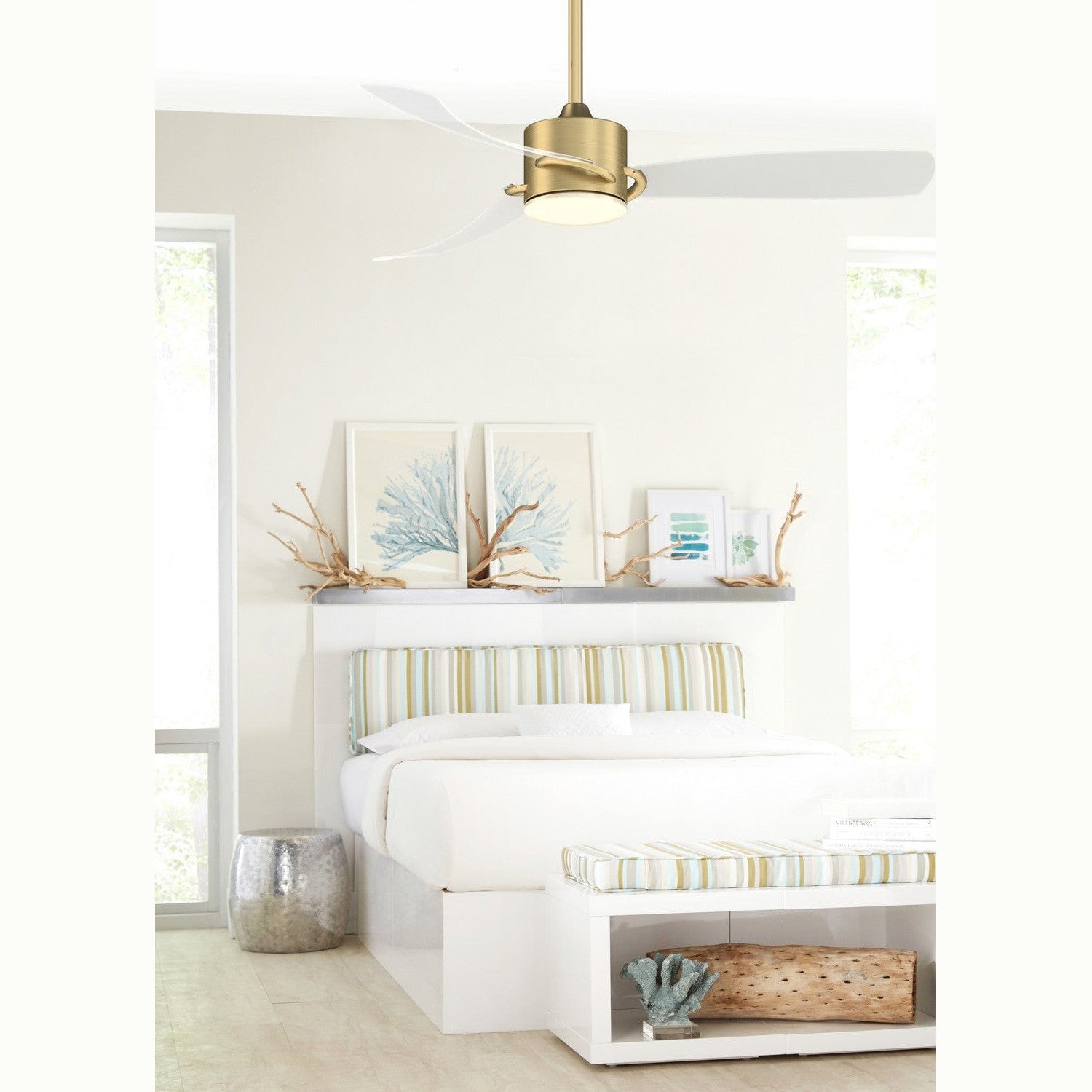 Fanimation - FP8511BS - 52"Ceiling Fan - SculptAire - Brushed Satin Brass