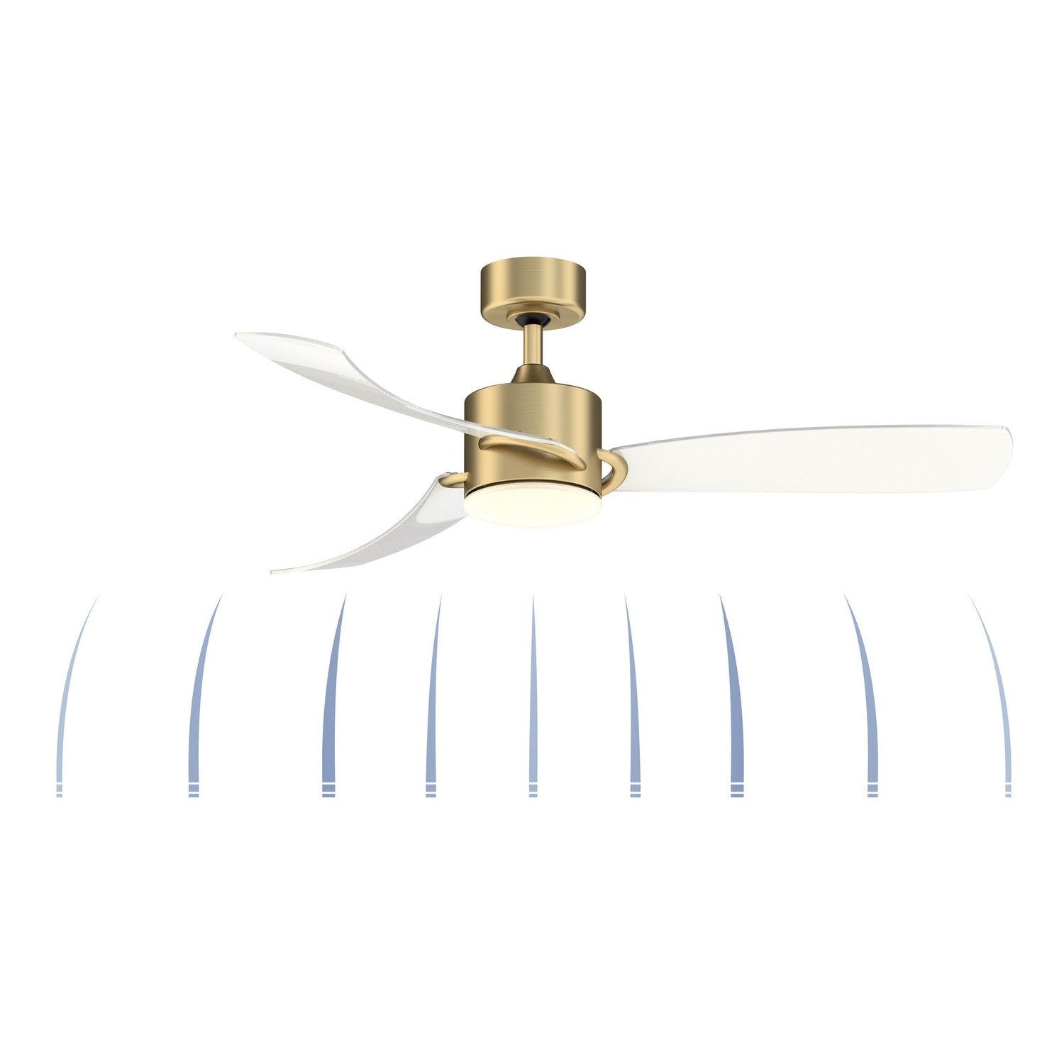 Fanimation - FP8511BS - 52"Ceiling Fan - SculptAire - Brushed Satin Brass