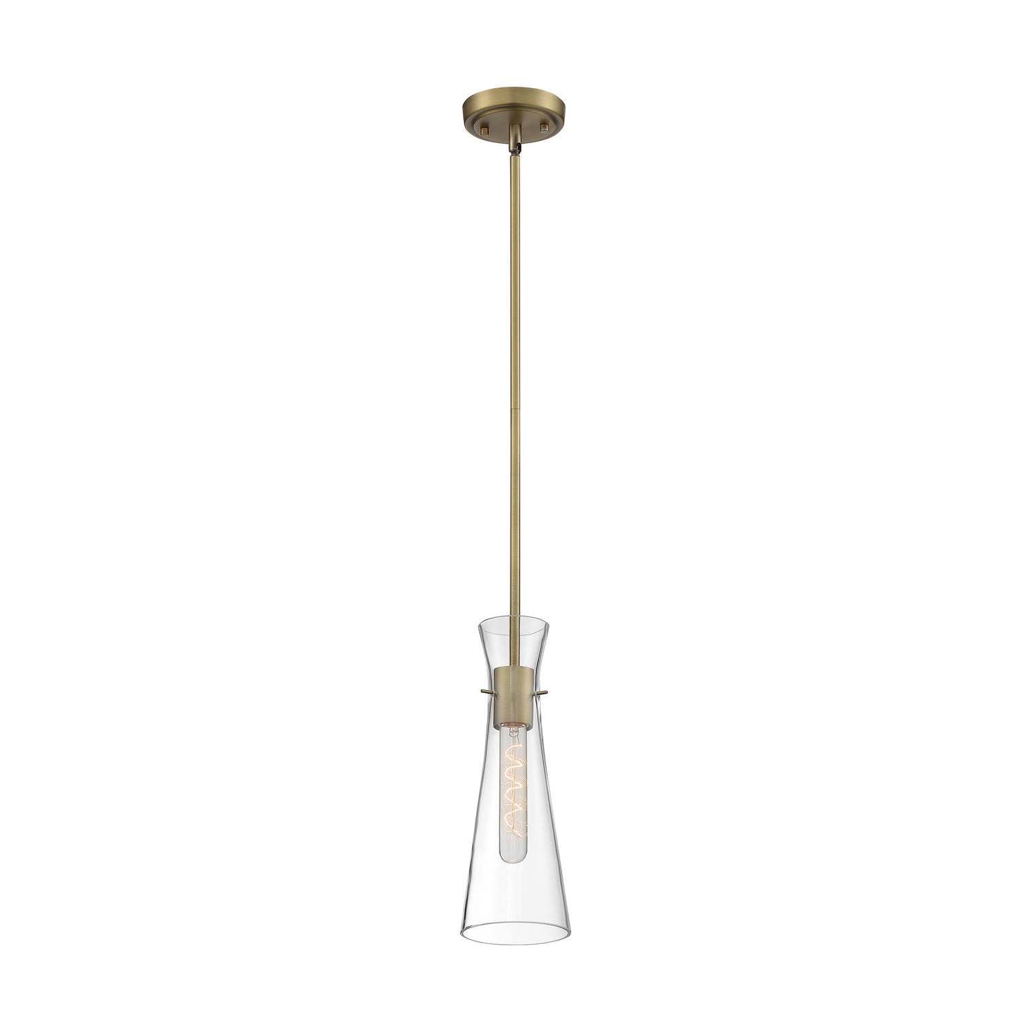 Nuvo Lighting - 60-6858 - One Light Mini Pendant - Bahari - Vintage Brass