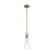 Nuvo Lighting - 60-6858 - One Light Mini Pendant - Bahari - Vintage Brass