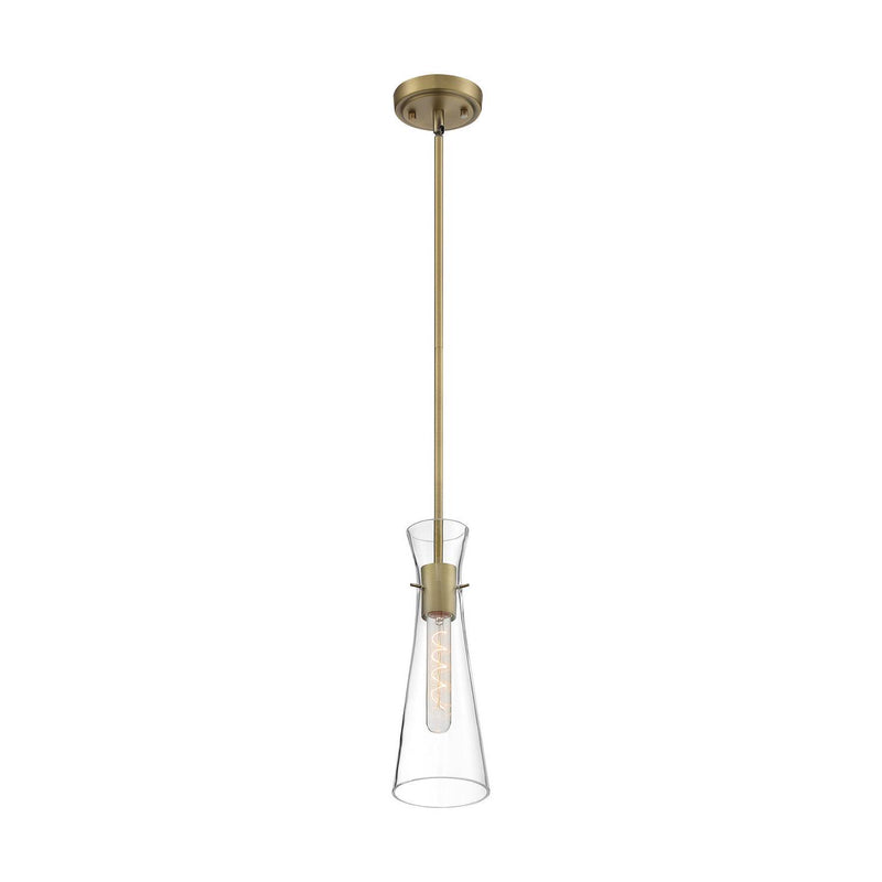 Nuvo Lighting - 60-6858 - One Light Mini Pendant - Bahari - Vintage Brass