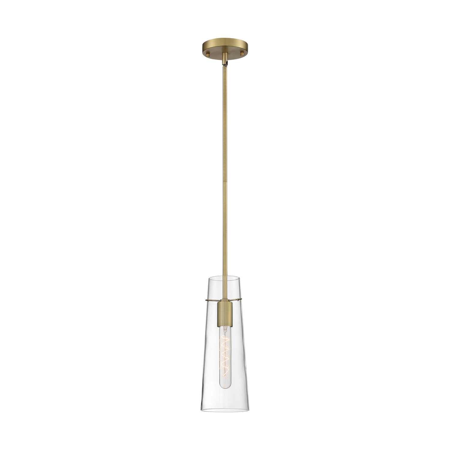Nuvo Lighting - 60-6860 - One Light Mini Pendant - Alondra - Vintage Brass