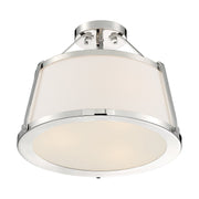 Nuvo Lighting - 60-6996 - Three Light Semi Flush Mount - Cutty - Polished Nickel
