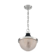 Nuvo Lighting - 60-7070 - One Light Pendant - Faro - Polished Nickel / Black