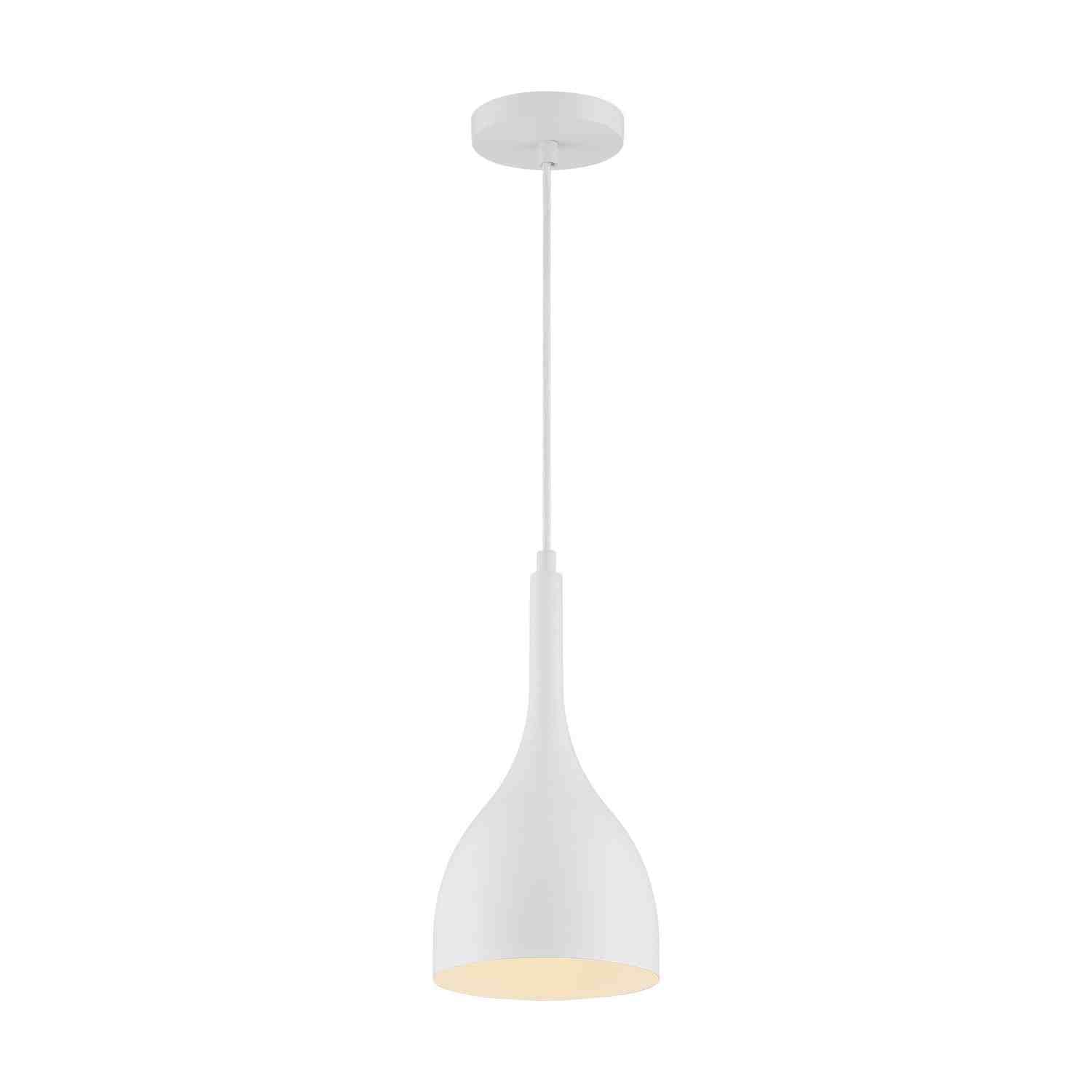 Nuvo Lighting - 60-7096 - One Light Pendant - Bellcap - Matte White