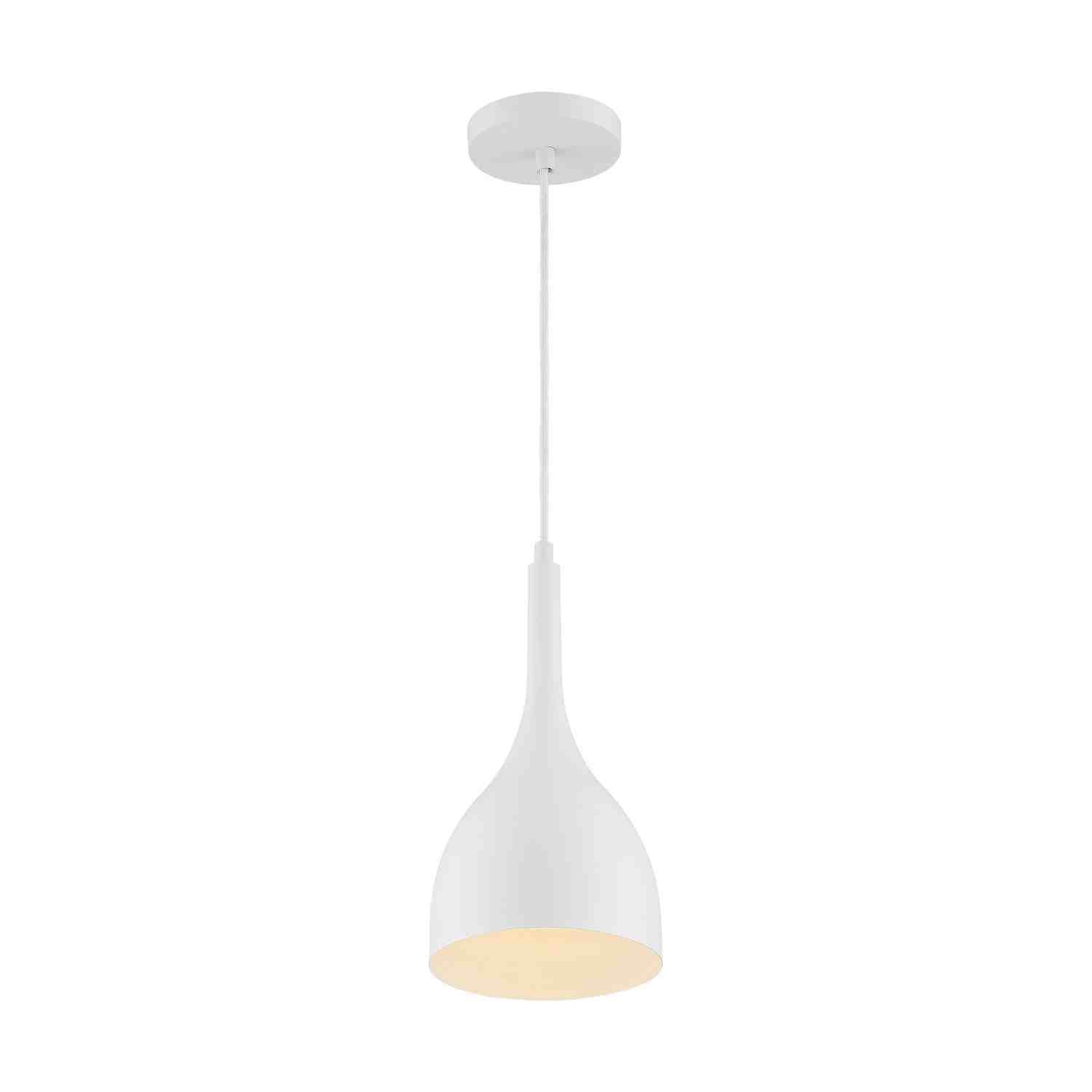 Nuvo Lighting - 60-7096 - One Light Pendant - Bellcap - Matte White