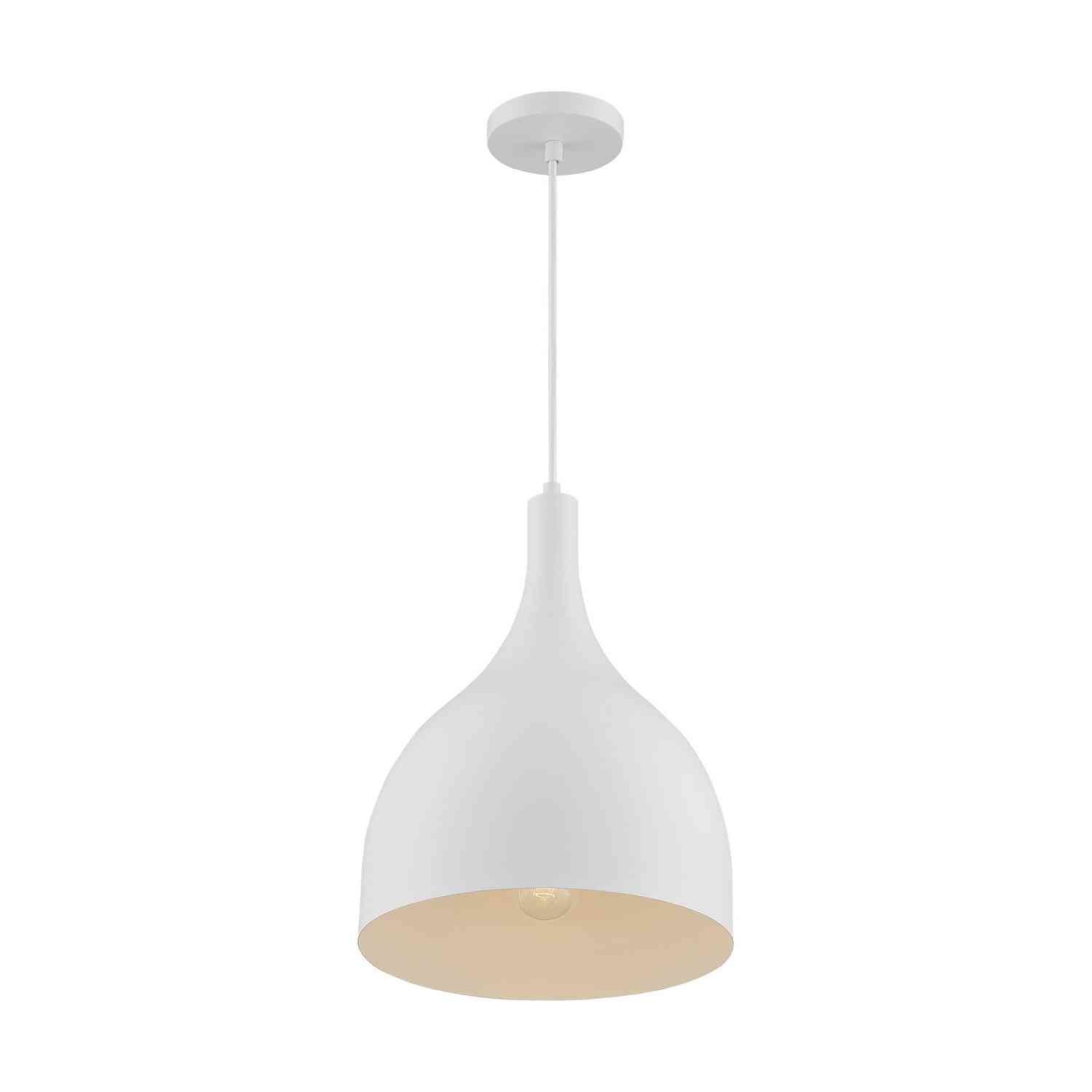 Nuvo Lighting - 60-7097 - One Light Pendant - Bellcap - Matte White