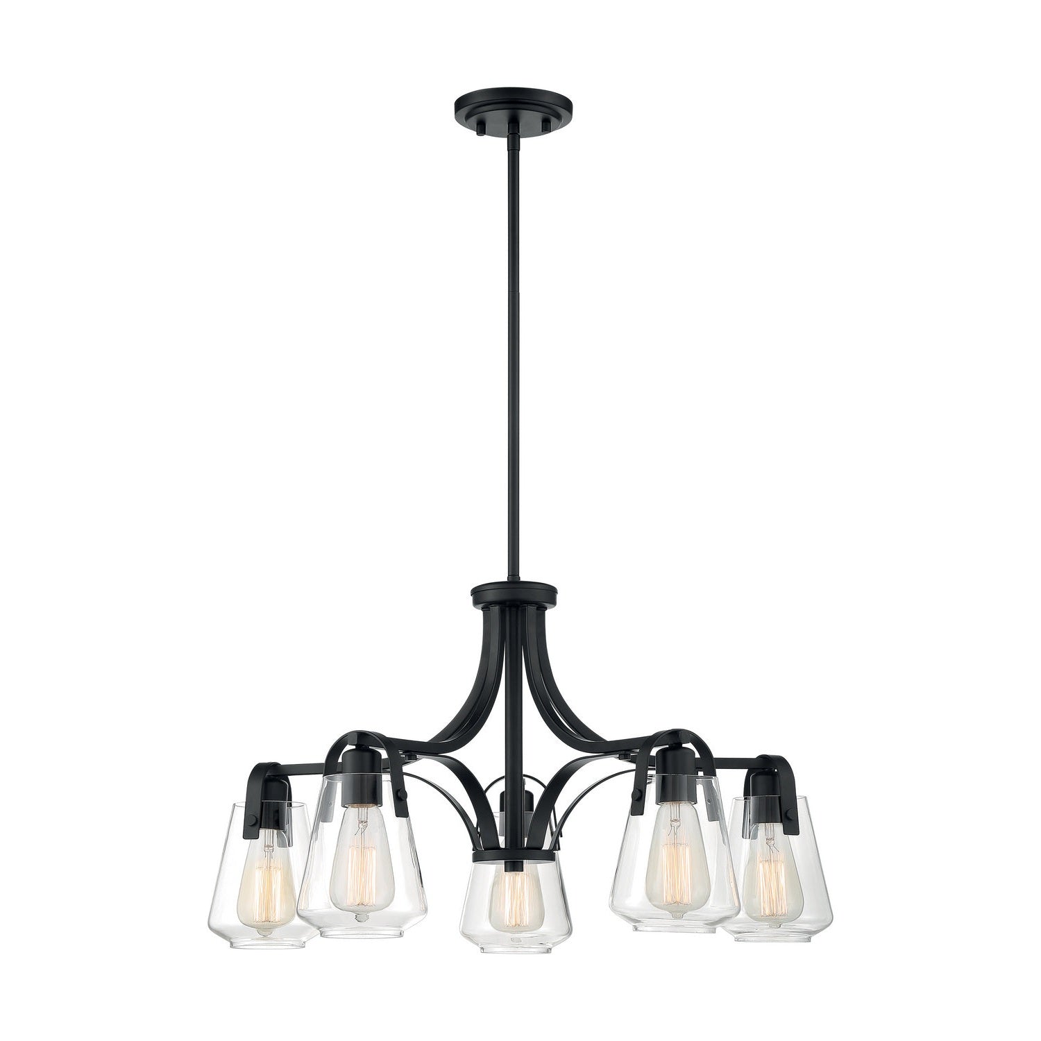 Nuvo Lighting - 60-7105 - Five Light Chandelier - Skybridge - Matte Black
