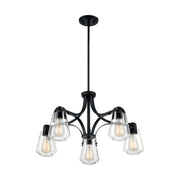 Nuvo Lighting - 60-7105 - Five Light Chandelier - Skybridge - Matte Black