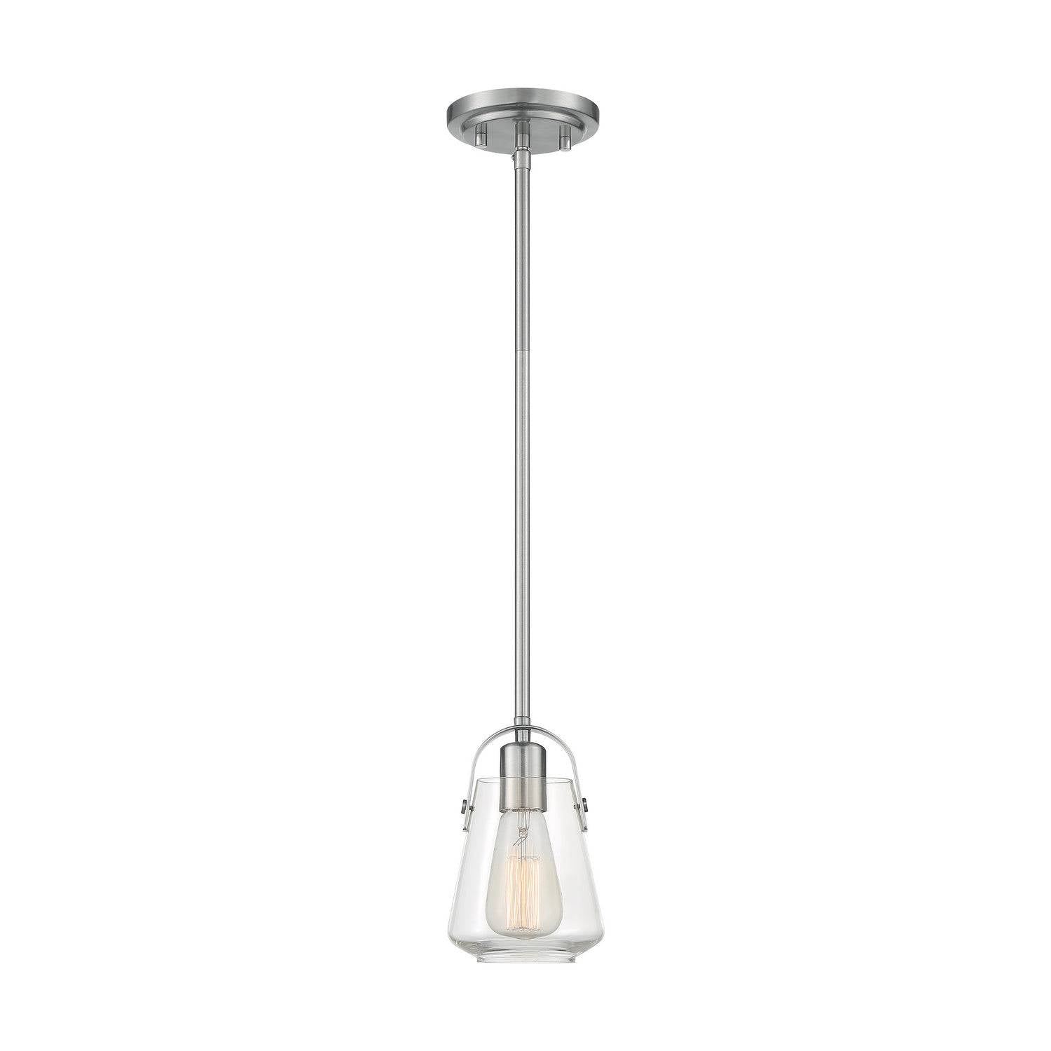 Nuvo Lighting - 60-7116 - One Light Mini Pendant - Skybridge - Brushed Nickel
