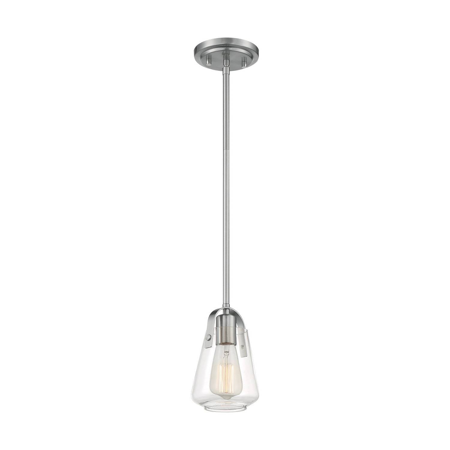 Nuvo Lighting - 60-7116 - One Light Mini Pendant - Skybridge - Brushed Nickel