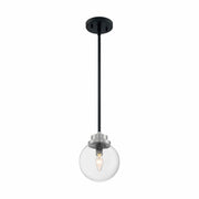 Nuvo Lighting - 60-7131 - One Light Pendant - Axis - Matte Black / Brushed Nickel