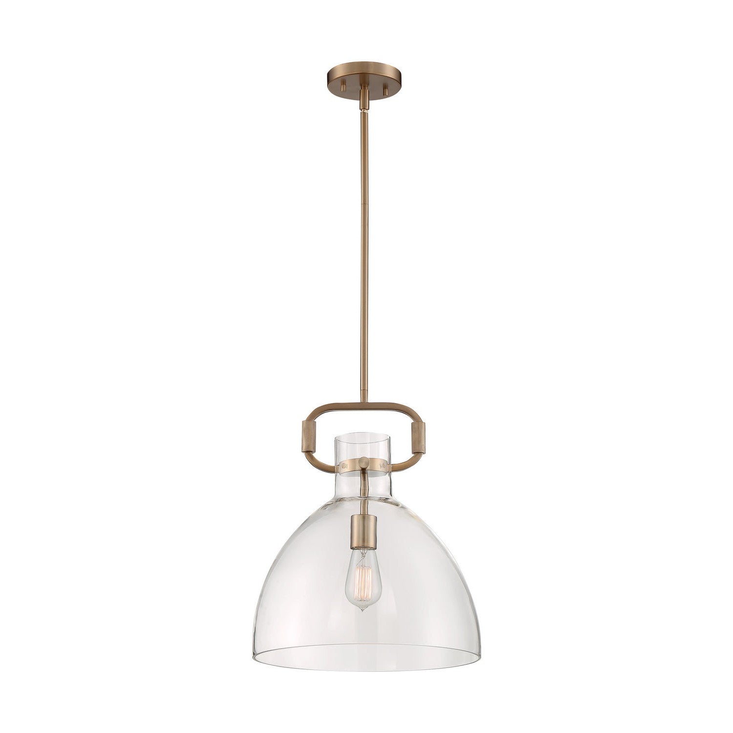 Nuvo Lighting - 60-7142 - One Light Pendant - Teresa - Burnished Brass