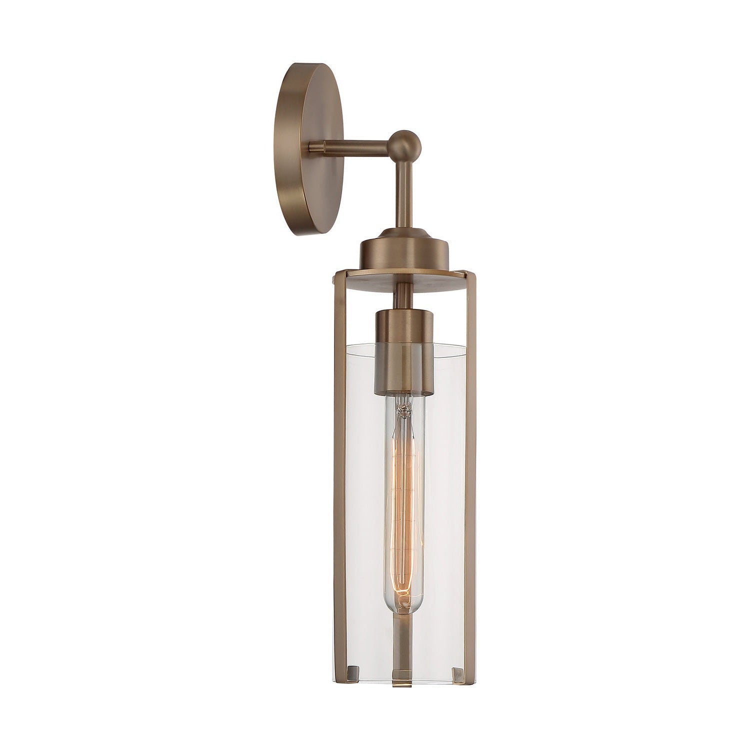 Nuvo Lighting - 60-7151 - One Light Wall Sconce - Marina - Burnished Brass