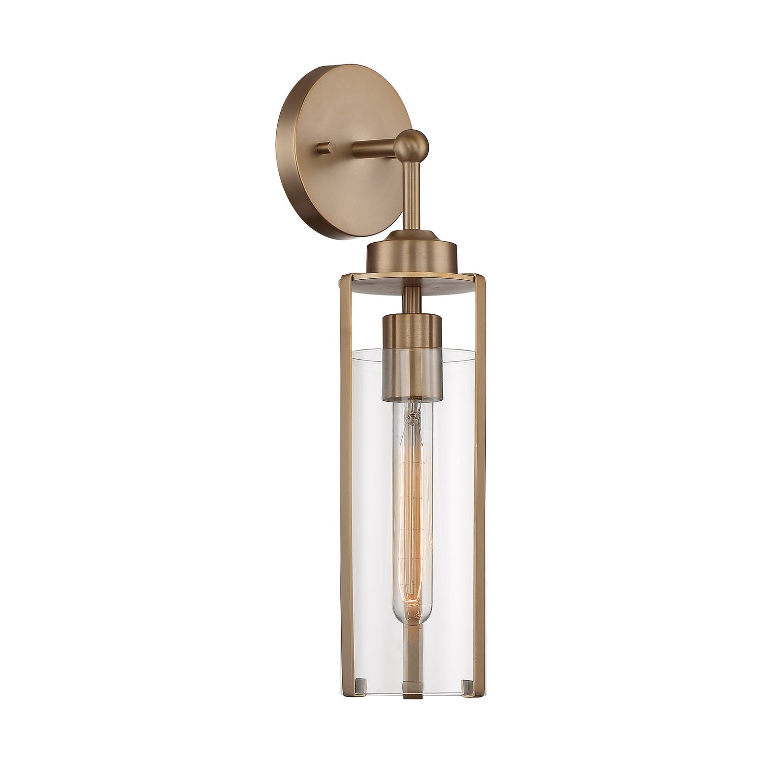Nuvo Lighting - 60-7151 - One Light Wall Sconce - Marina - Burnished Brass