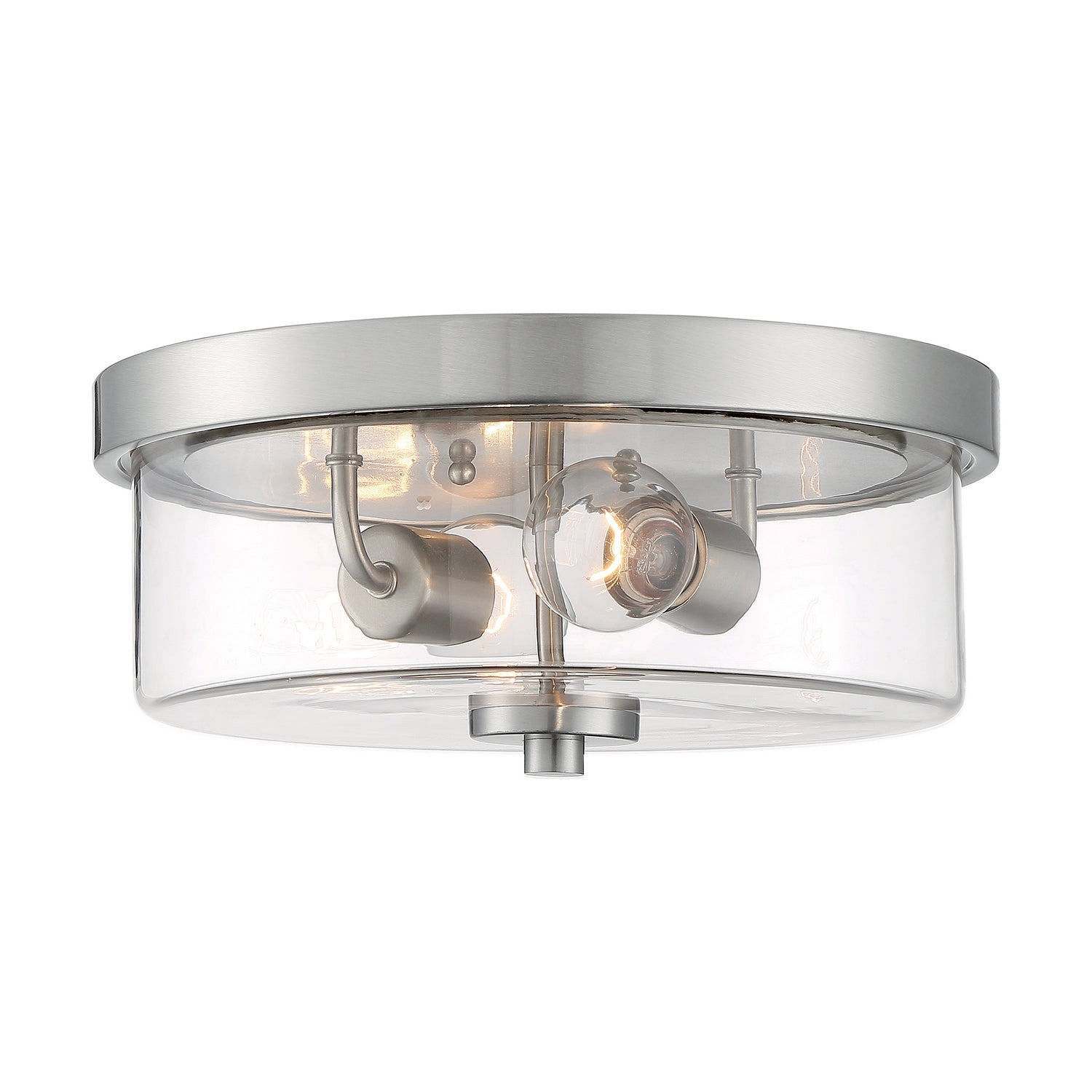 Nuvo Lighting - 60-7168 - Two Light Flush Mount - Sommerset - Brushed Nickel
