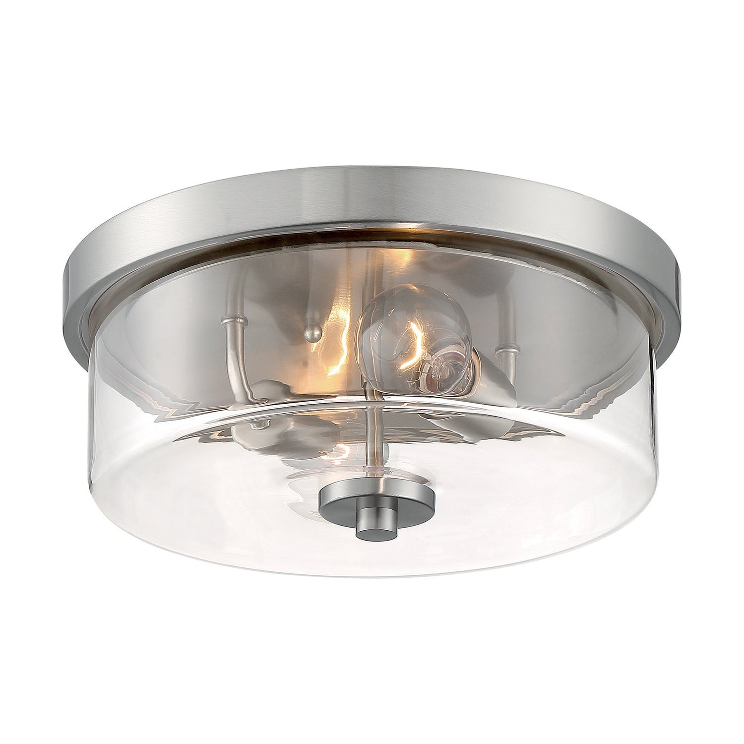 Nuvo Lighting - 60-7168 - Two Light Flush Mount - Sommerset - Brushed Nickel