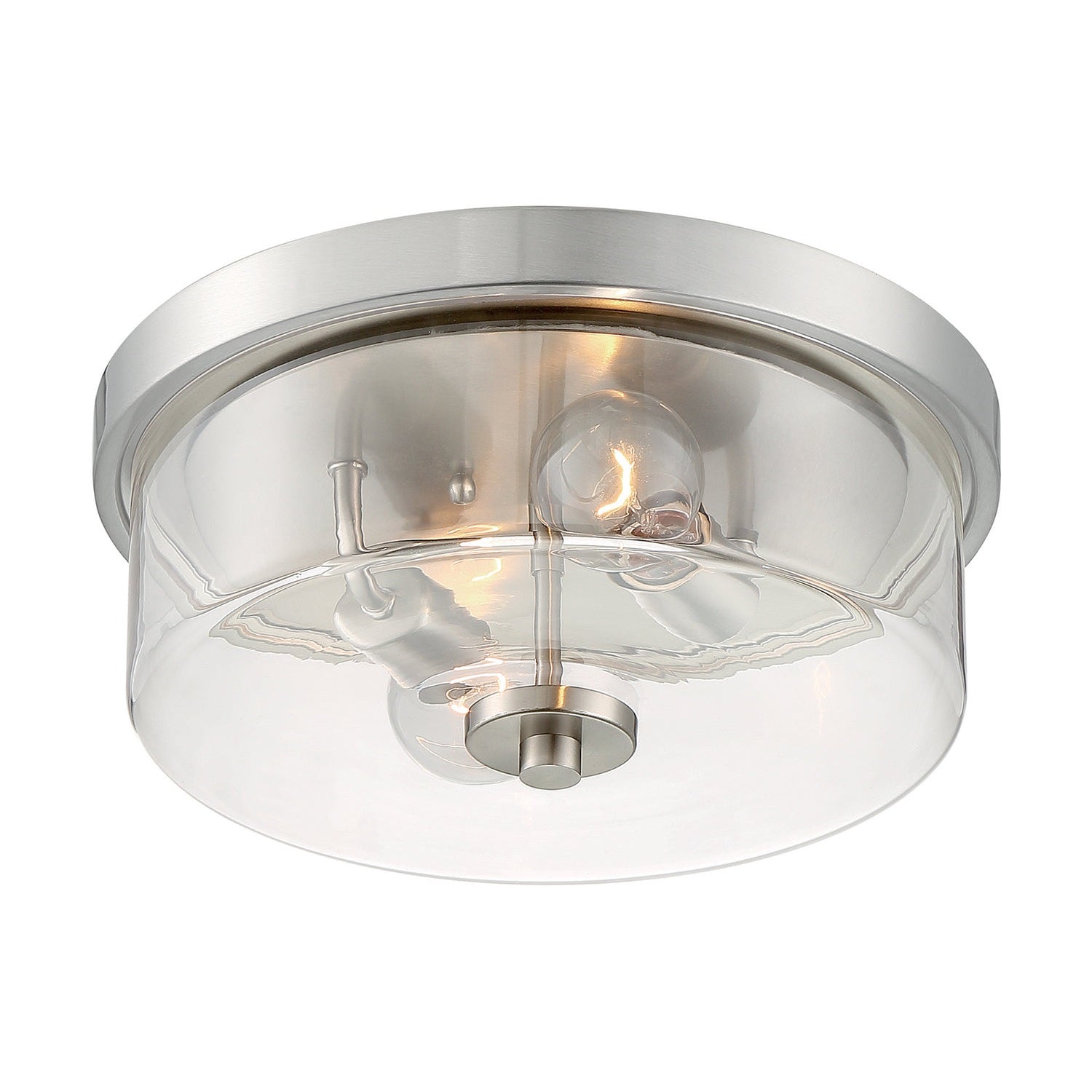 Nuvo Lighting - 60-7168 - Two Light Flush Mount - Sommerset - Brushed Nickel