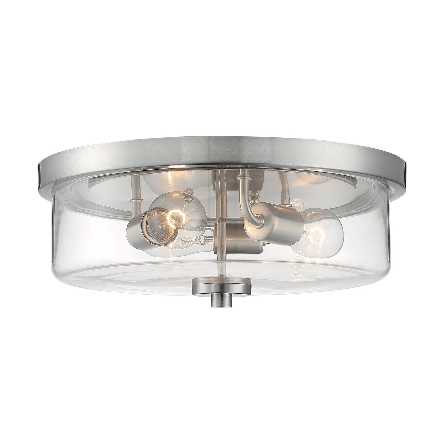 Nuvo Lighting - 60-7169 - Three Light Flush Mount - Sommerset - Brushed Nickel