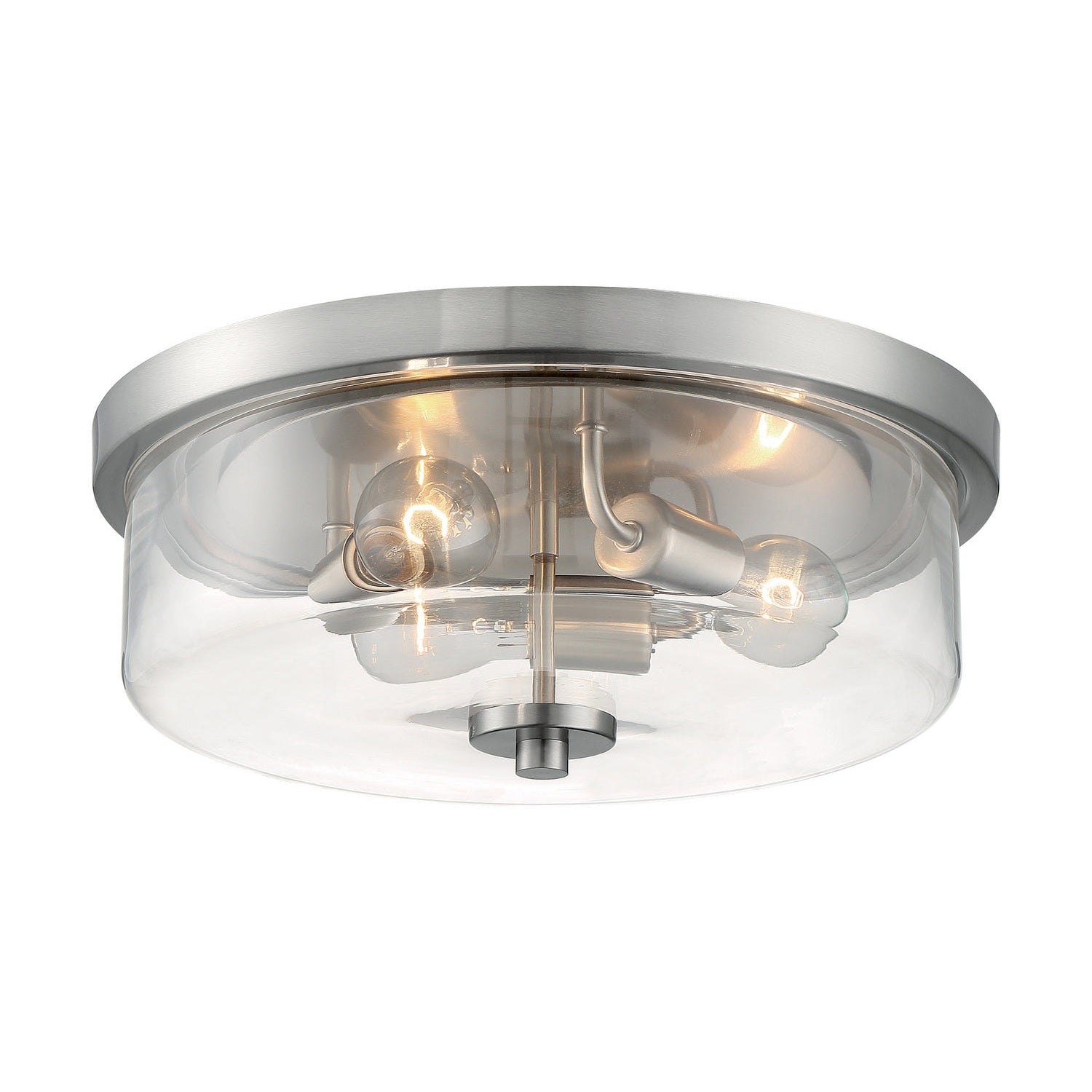 Nuvo Lighting - 60-7169 - Three Light Flush Mount - Sommerset - Brushed Nickel