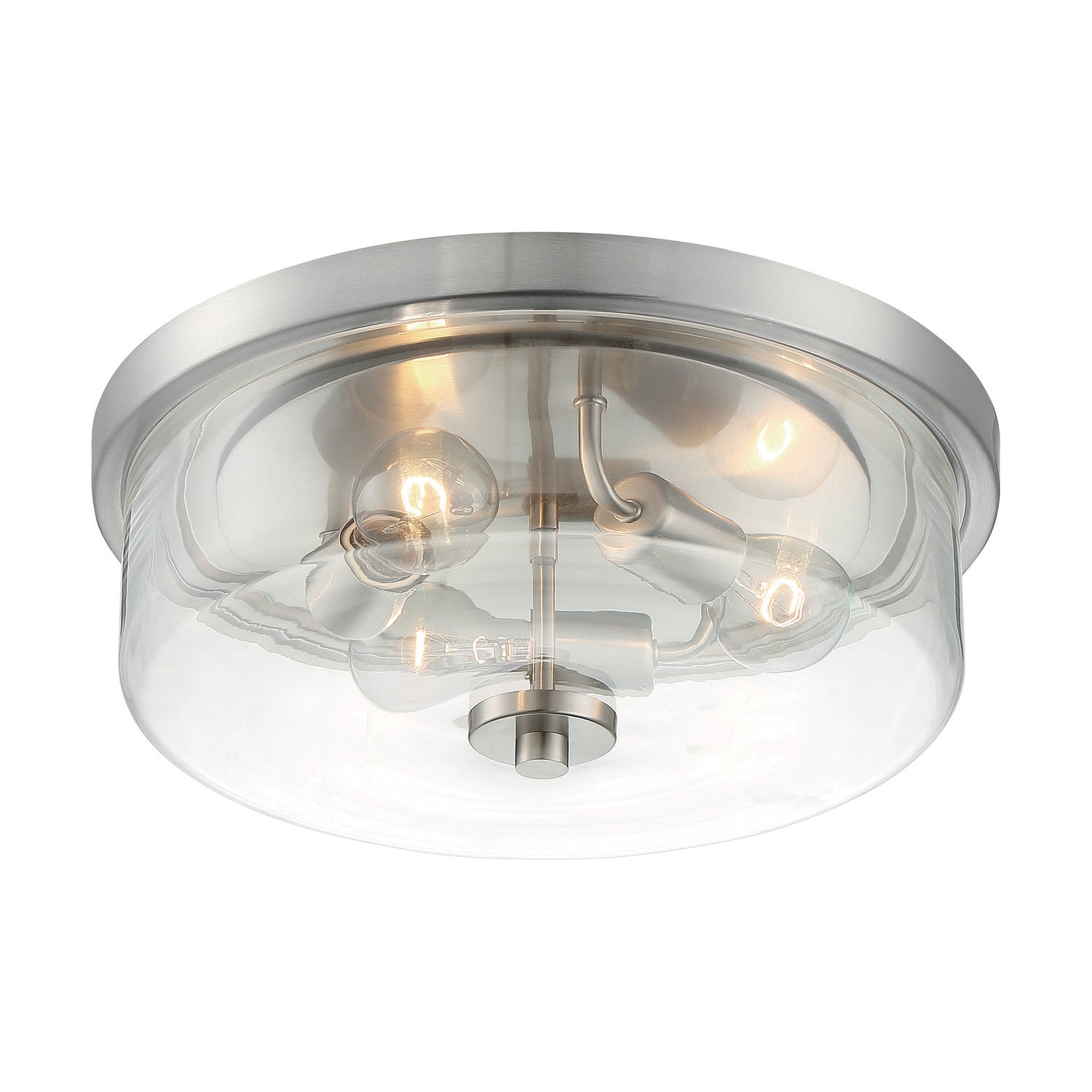 Nuvo Lighting - 60-7169 - Three Light Flush Mount - Sommerset - Brushed Nickel