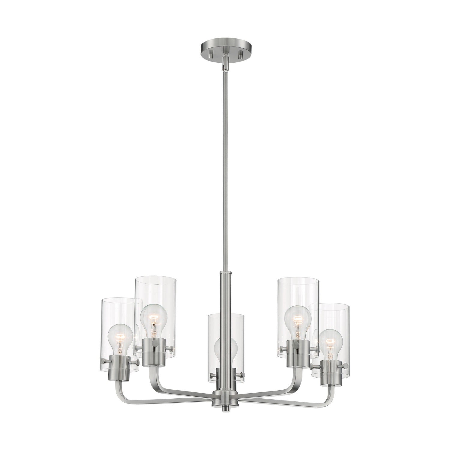 Nuvo Lighting - 60-7175 - Five Light Chandelier - Sommerset - Brushed Nickel
