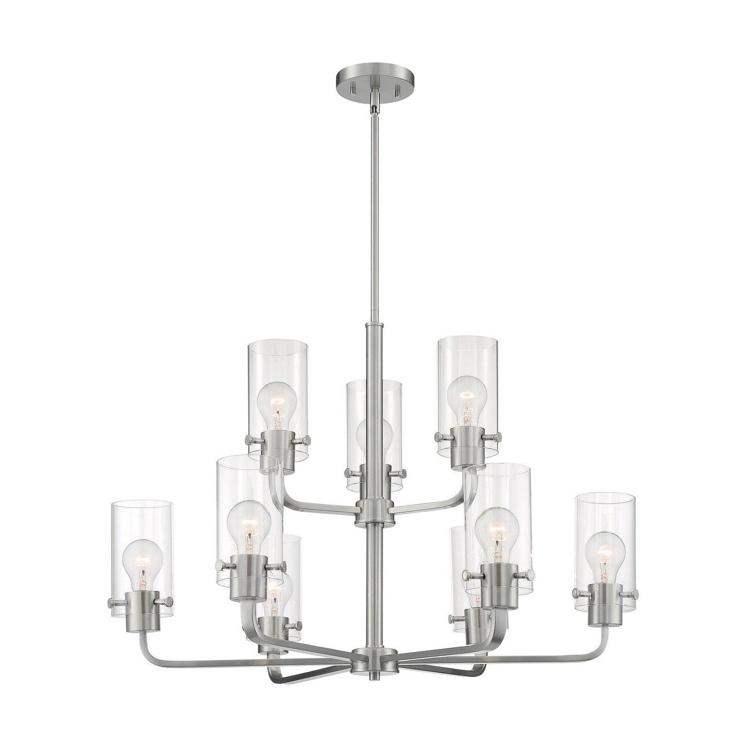 Nuvo Lighting - 60-7179 - Nine Light Chandelier - Sommerset - Brushed Nickel