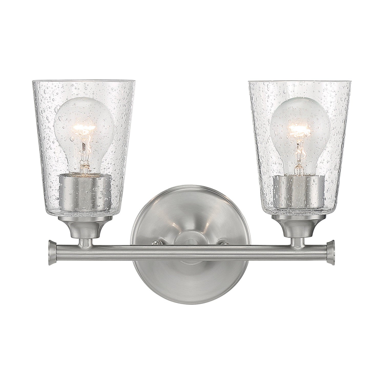 Nuvo Lighting - 60-7182 - Two Light Vanity - Bransel - Brushed Nickel