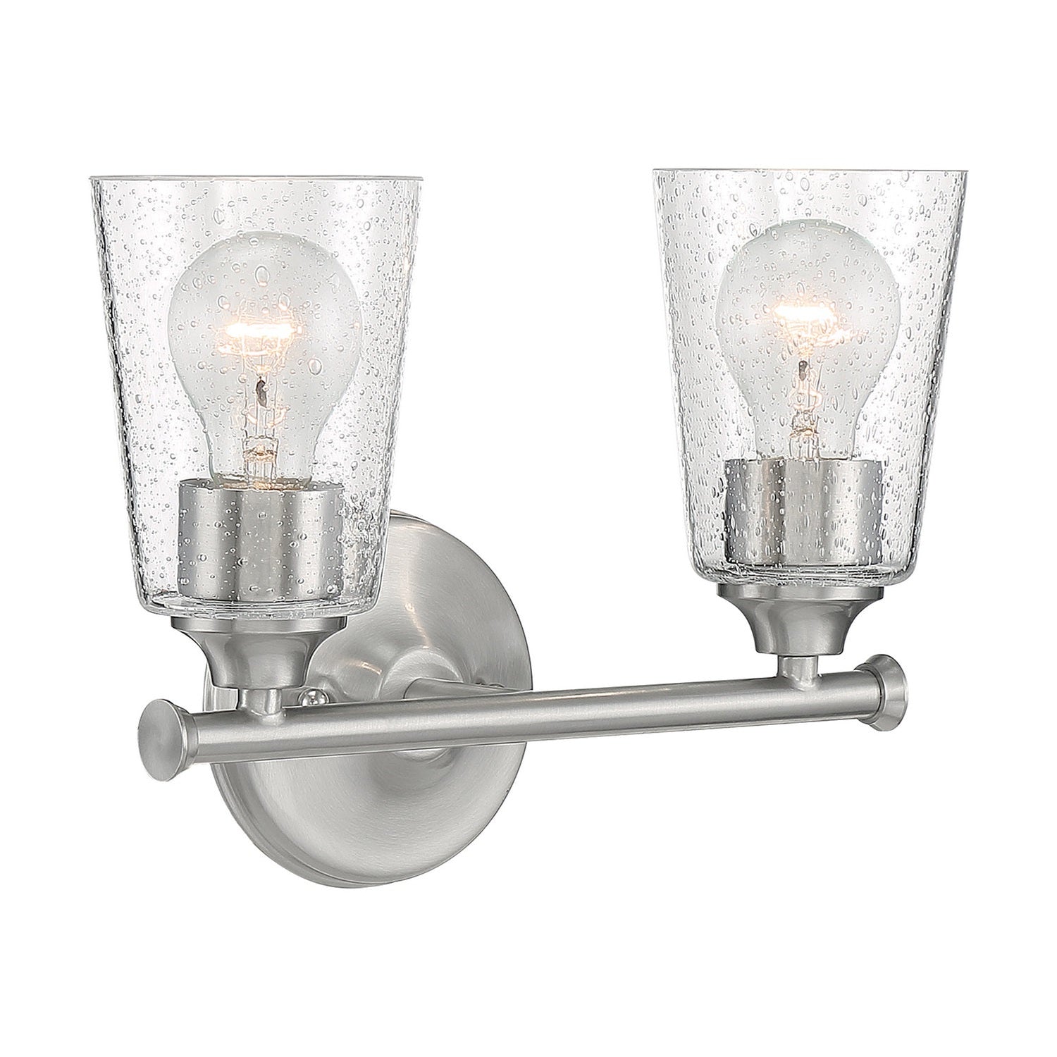 Nuvo Lighting - 60-7182 - Two Light Vanity - Bransel - Brushed Nickel